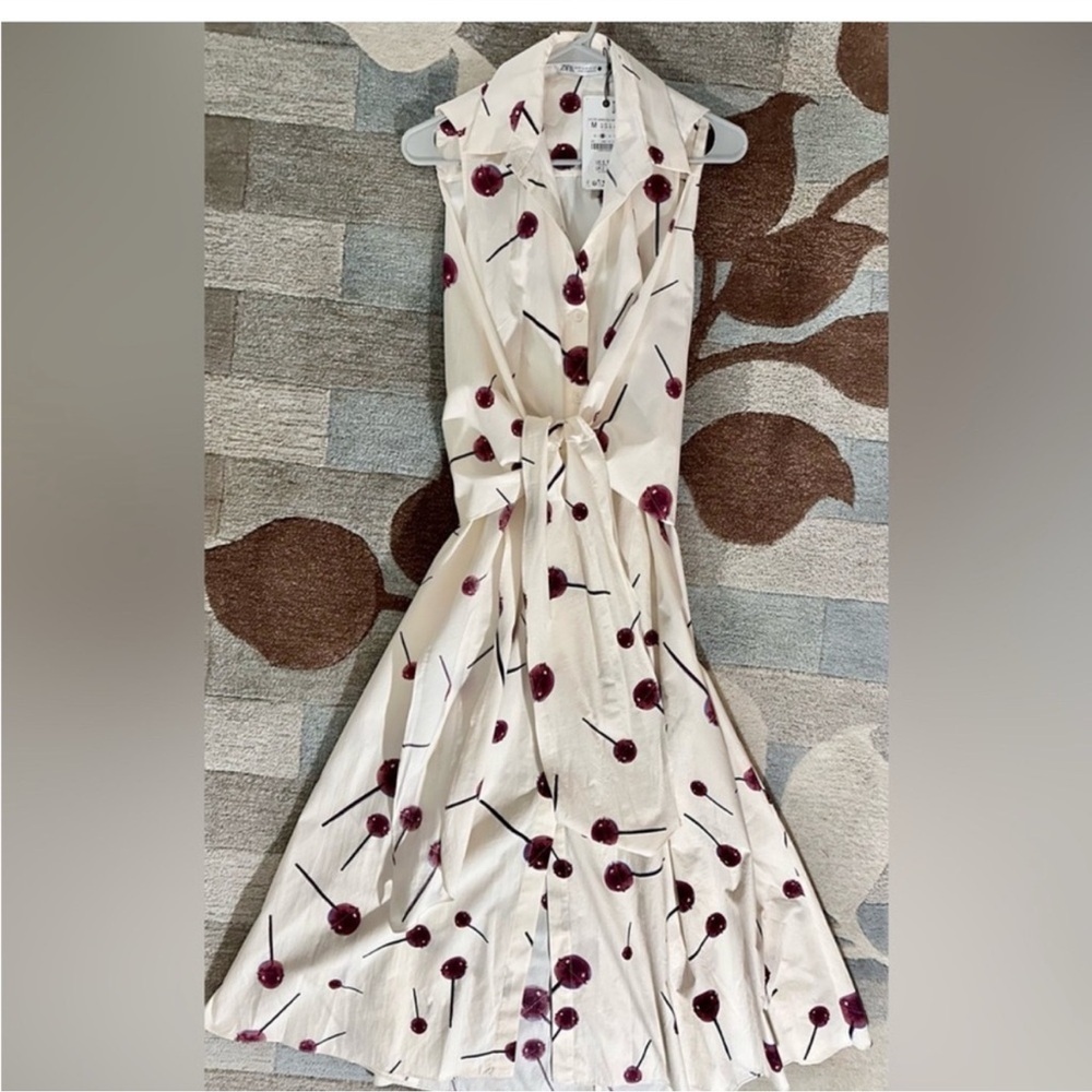 Zara ZW Collection Poplin Lollipop Dress - Picture 13 of 13